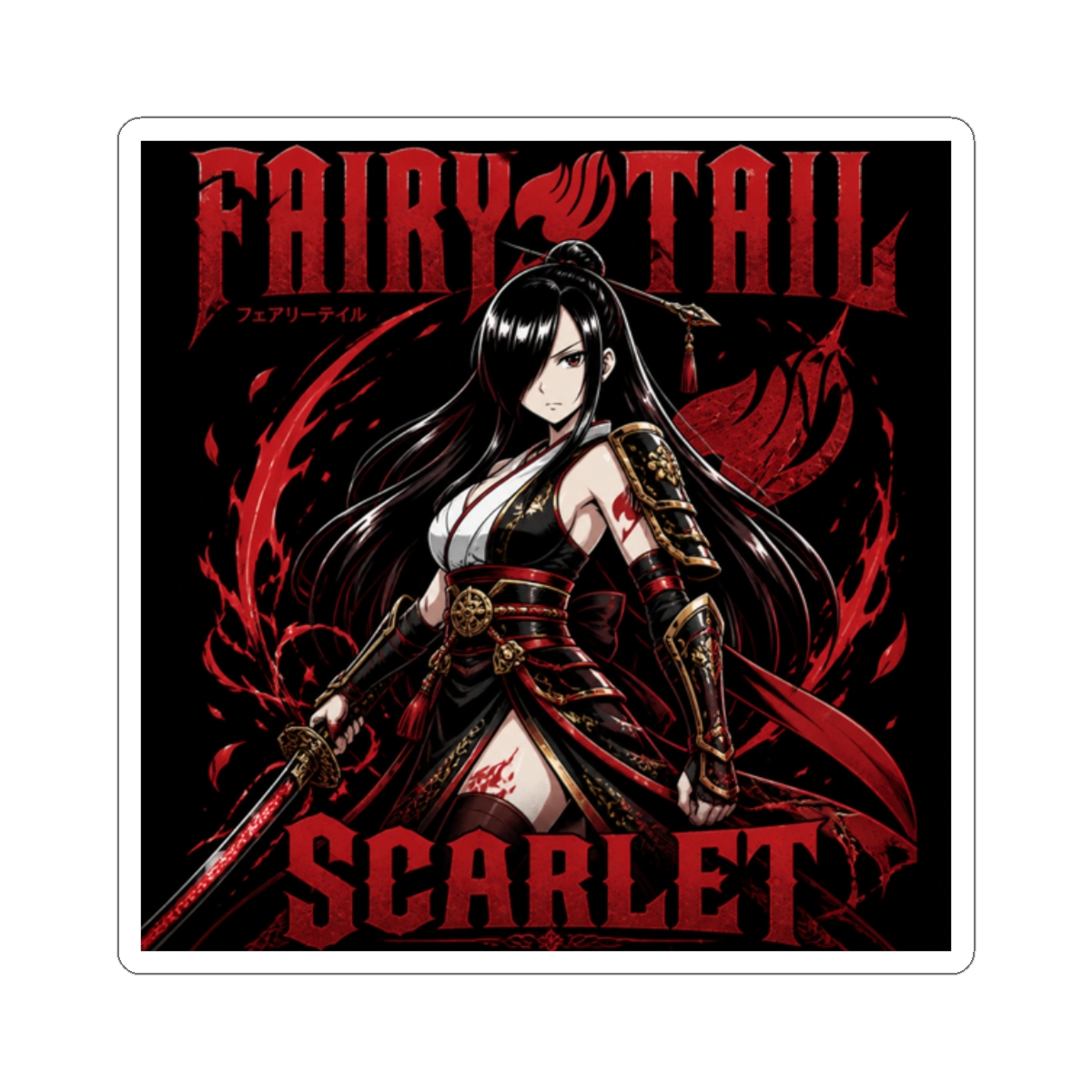 Erza Scarlet - Fairy Tail Sticker - alternate angle 3, merchandise