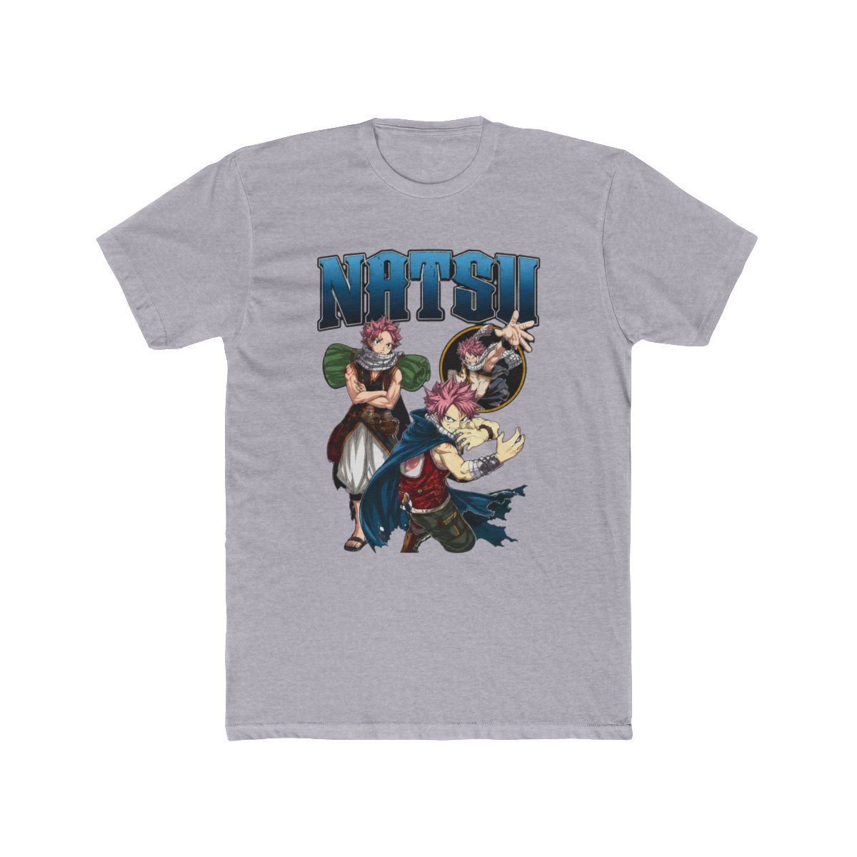 Fairy Tail Natsu Multi Pose T Shirt - alternate angle 3, merchandise