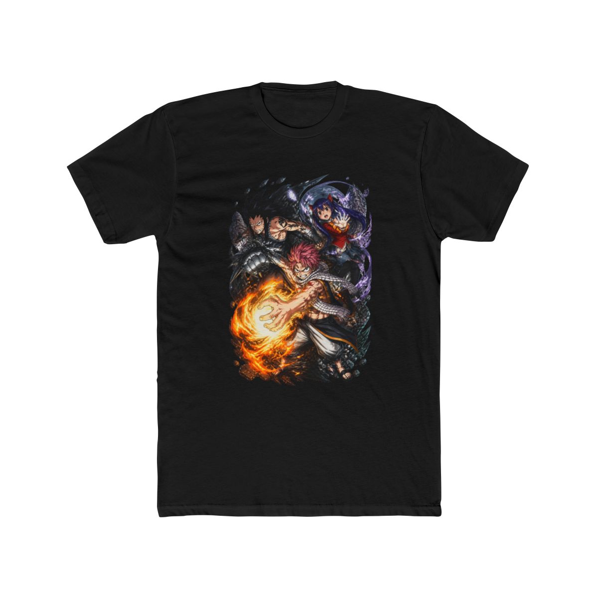 Fairy Tail Gajeel Natsu and Wendy Group T Shirt - alternate angle 3, merchandise