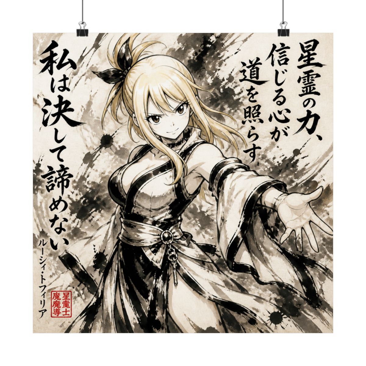 Lucy Heartfilia Sumi-e | Fairy Tail - alternate angle 5, merchandise