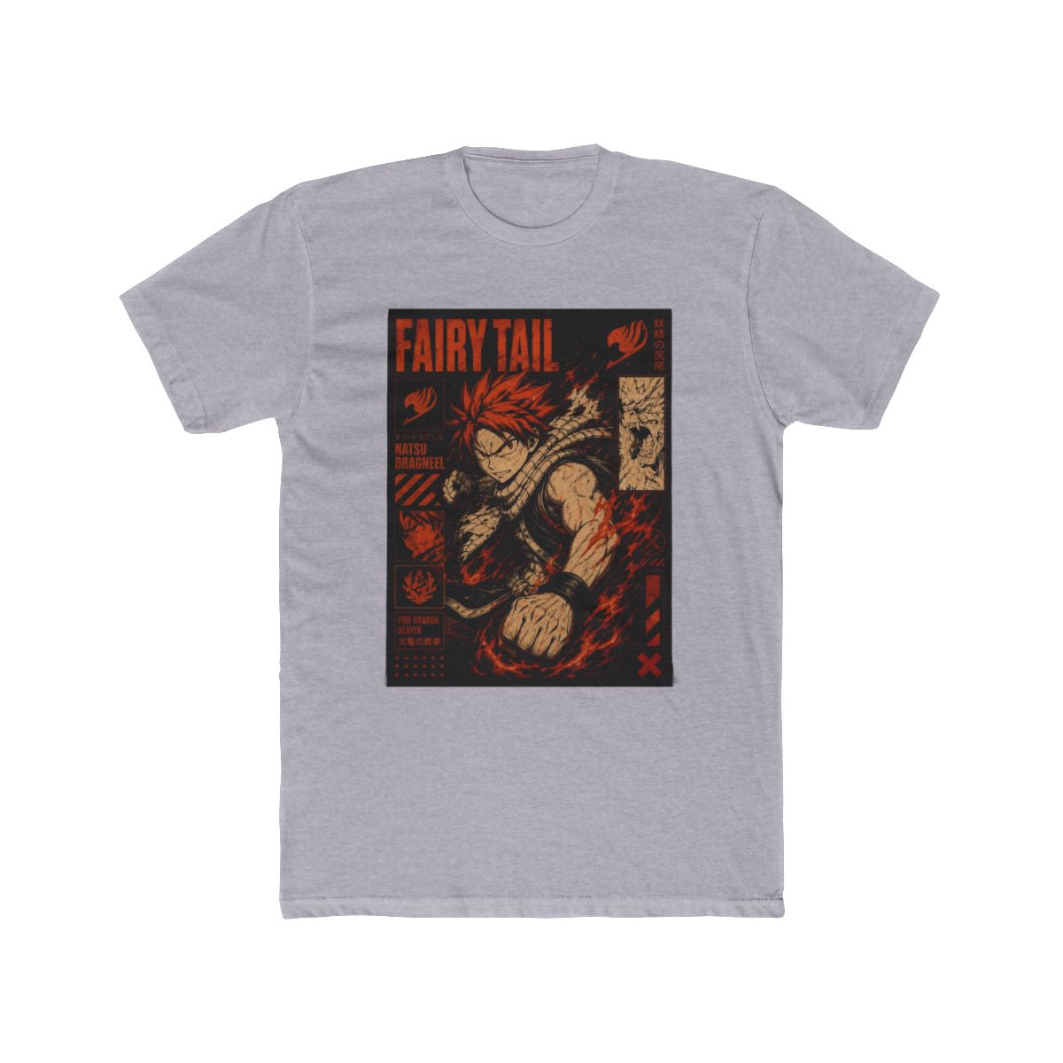 Fairy Tail Natsu Dragneel Graphic T Shirt - alternate angle 5, merchandise