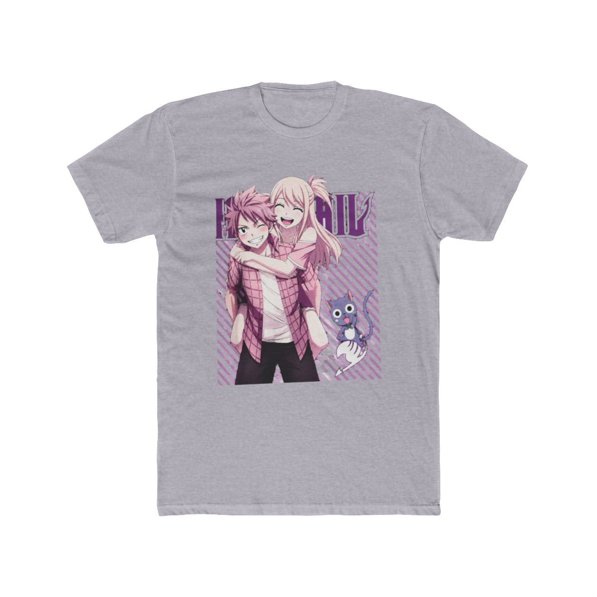Fairy Tail Anime Couple T Shirt, Cotton Graphic Tee - alternate angle 5, merchandise