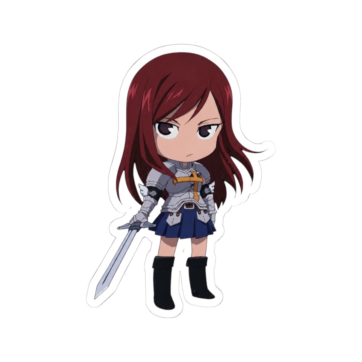 Great Eastern Entertainment Fairy Tail Erza Sd Sticker - alternate angle 2, merchandise