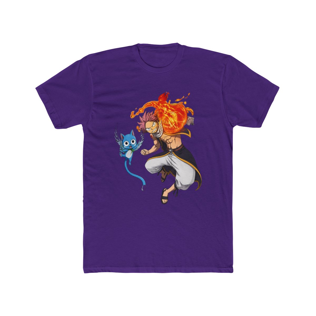 Fairy Tail - Natsu and Happy T Shirt blue | Elbenwald